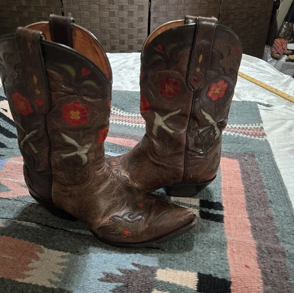 Dan Post Blue Bird Womens Cowboy Boots Size 8. Great Condition! - Picture 12 of 13